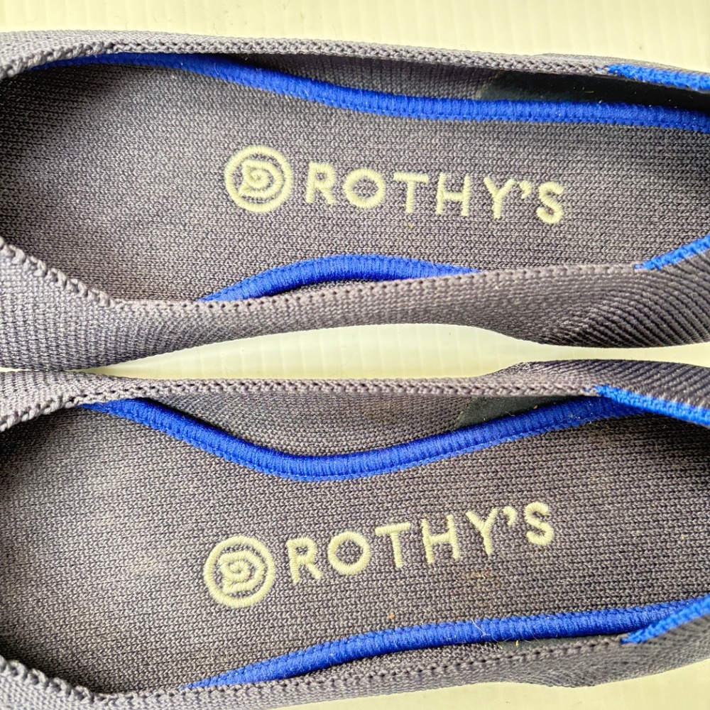 Rothy's The Point Dark Royal Blue  Size 7 - Picture 2 of 10